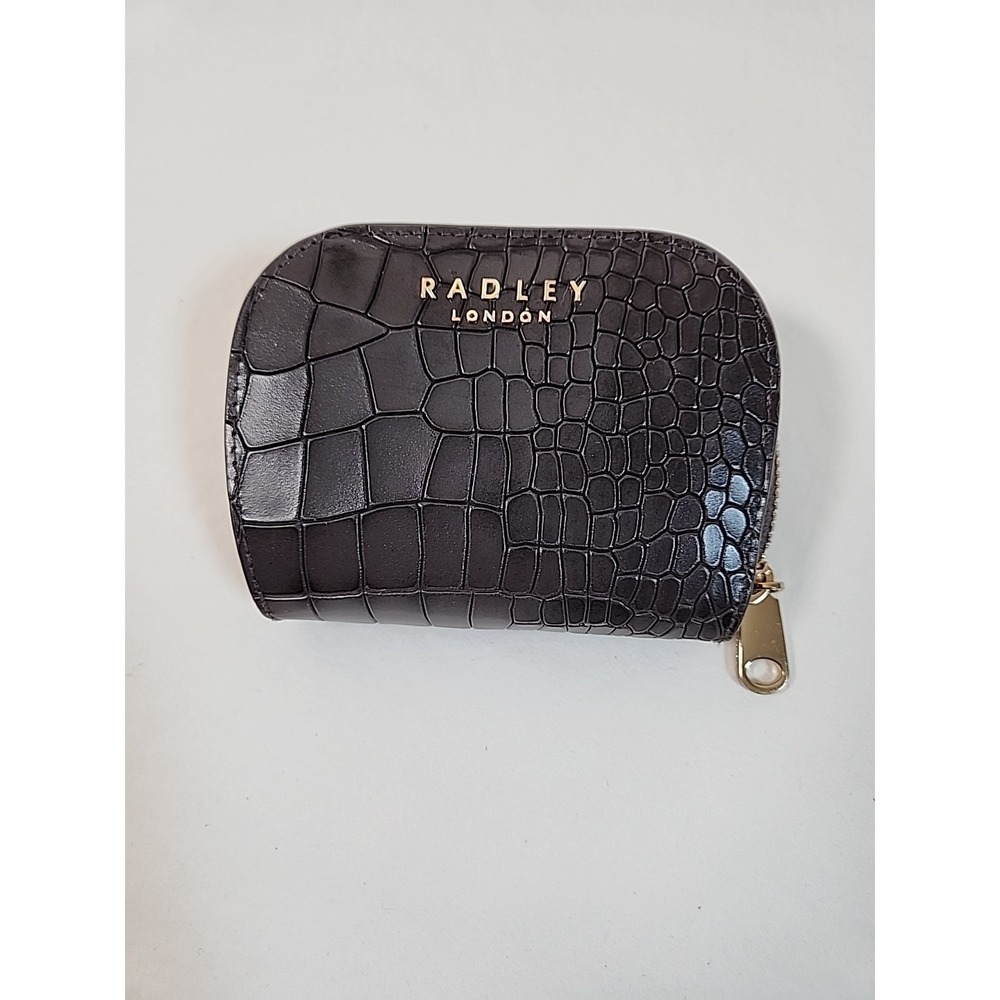 Radley London Wallet Liverpool Street Faux Croc Bifold Purse - Black